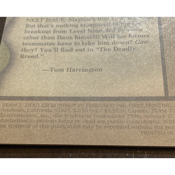 TEAM X & Team 7: Set of 3 Image/Marvel Comics (1995-96) Dead Reckoning 1st Print - Picture 11 of 15